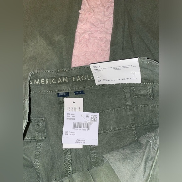 American Eagle Dreamy Drape Super HR Baggy Wide Leg Cargo Pant - Picture 3 of 4